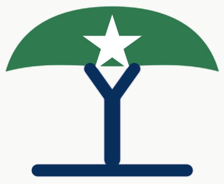 Logo-ga Somali People’s Party: cagaar, xiddig cad iyo buluug madow